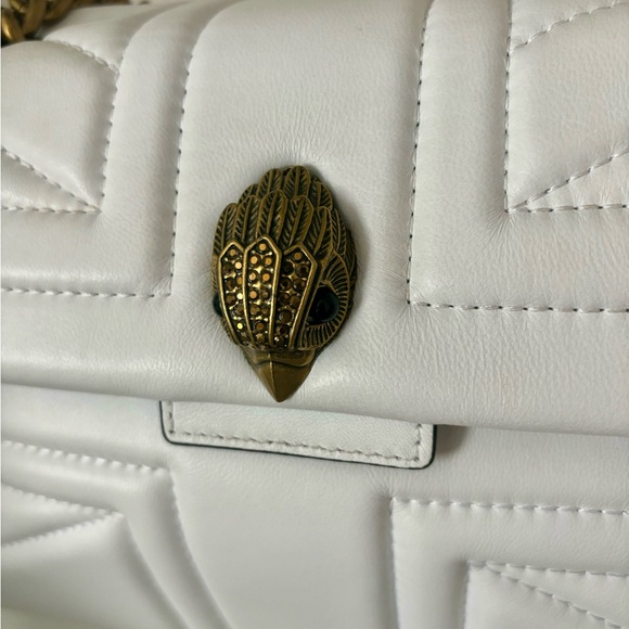 Kurt Geiger London Kensington White Union Jack Leather Crossbody Bag (Large) - Picture 9 of 10